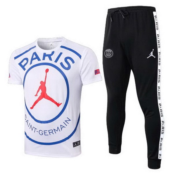 Trainingsshirt Paris Saint Germain Komplett Set 2020-21 Weiß